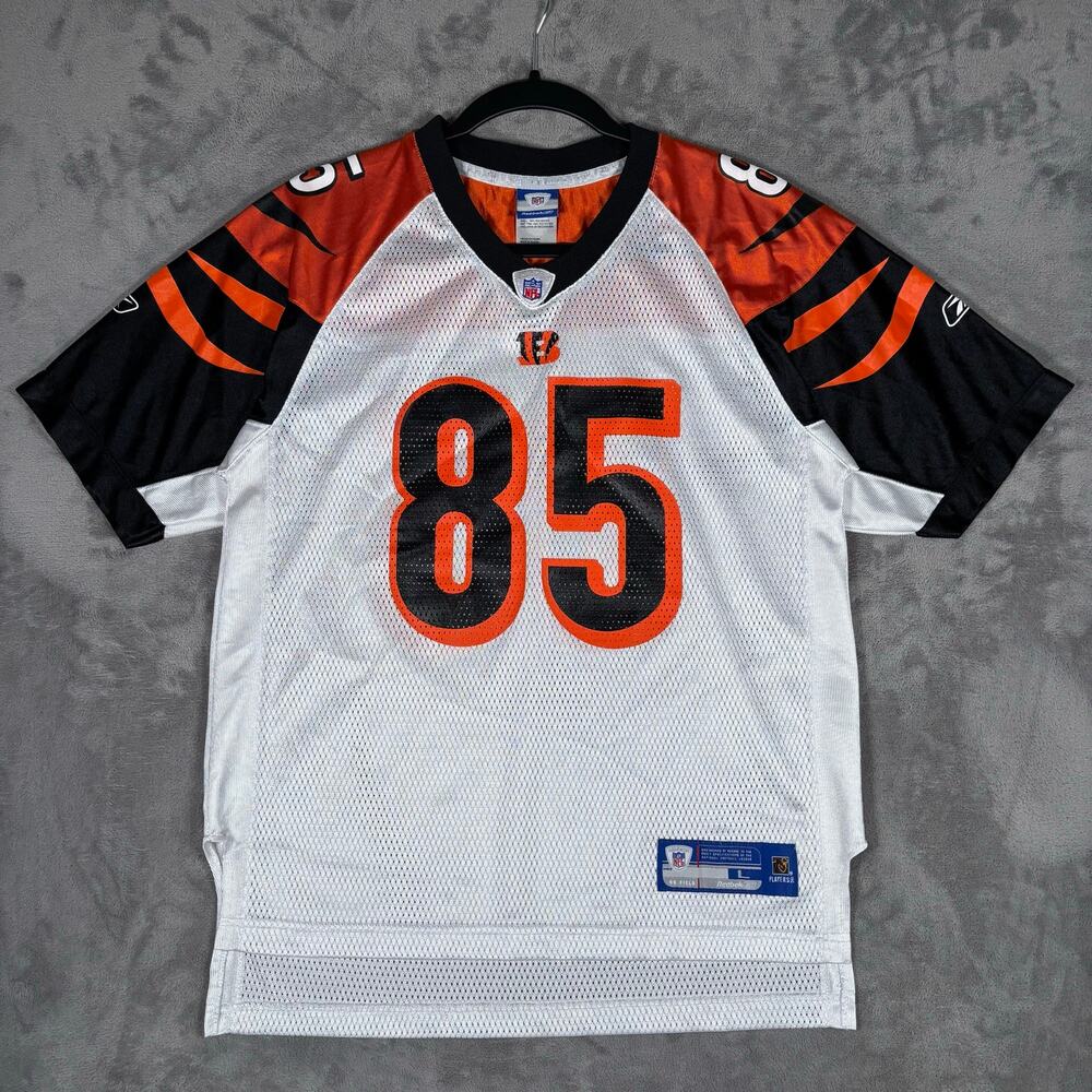 Reebok NFL Equipment Bengals Chad Johnson 85 Jersey Youth Size L (14-16)